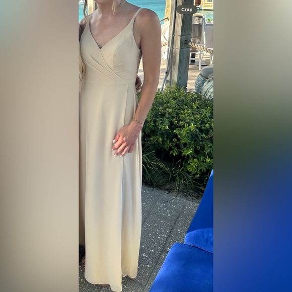 Azazie Lennon Bridesmaid Dress Champagne - Picture 5 of 5